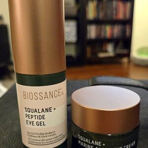 Squalane+Peptide Eye Gel and Squalane +Marine Algae Eye Cream
